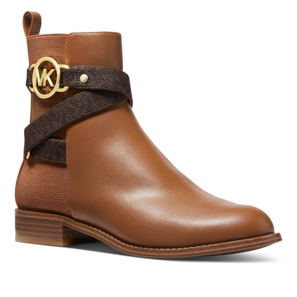Size 6 Women's Rory Signature Ankle Side-Zip Flat Booties